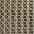 Designer Fabrics Designer Fabrics U0240D 54 in. Wide Brown And Teal Checkered Silk Satin Upholstery Fabric U0240D